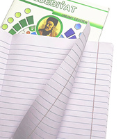 Cahier d'exercices scolaire personnalisé imprimé, relié à cheval, ligné, pour l'enseignement des langues, de la littérature et l'utilisation en classe