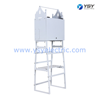 Boîtier électrique métallique sur mesure avec revêtement en poudre, avec cadre de support, armoire de distribution d'énergie extérieure étanche, enceinte en tôle