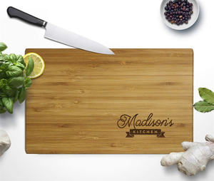 小さな竹製木製キッチン朝食サービングボード、食事ボード - Product Image 3