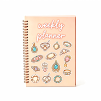Cuaderno A5 de Tapa Dura con Pegatinas Decorativas, Logotipo Personalizado de Fábrica, Agenda Diaria Impresa para Oficina, Negocios, Escritura y Registro