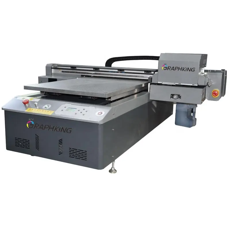 Grafking impressora de alta qualidade, venda quente de alta qualidade a1 a2 a3 tamanho uv 6090 vidro de madeira metal acrílico grande formato uv impressora lisa