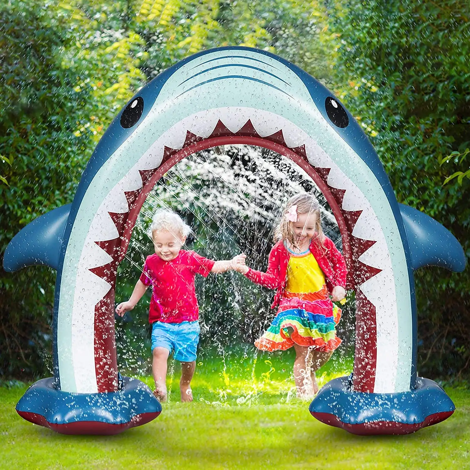 Large Shark inflatable Sprinkler Kids Inflatable Water Toy Summer Outdoor Play Sprinkler inflatable water toys games