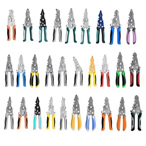 Industrial <b>Wire</b> Crimpers Steel Bright Finish Soft Grip Plastic Handle For <b>Crimping</b> <b>Tools</b> - Product Image 1