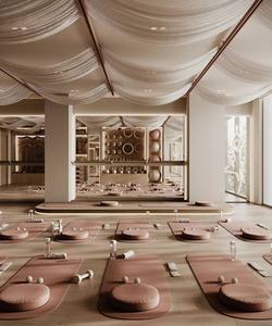 Diseño Interior de Lujo para Estudio de Yoga Wabi Sabi, Muebles Personalizados para Gimnasio de Pilates, Espacio de Bienestar de Madera, Solución Llave en Mano - Product Image 3