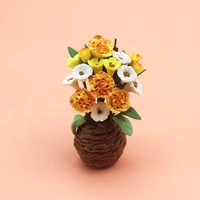 1/6 1/12 maison de poupée Simulation Miniature Mini Pot de fleur plantation plante modèle décoration
