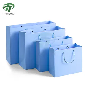 高品質の環境にやさしい紙袋リサイクル可能なショップストア包装袋服靴ギフト紙袋