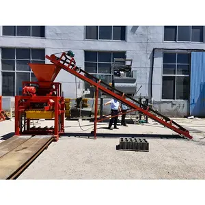 QTJ4-35 concrete Building construction Sturdy and Durable Brick Block Making Machine with small investment Mozambique