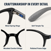 Montures de lunettes en silicone en gros pour le sport, lunettes anti-lumière bleue pour hommes, lunettes optiques.