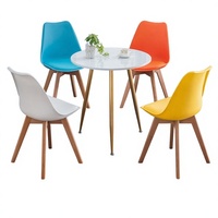 Chaise de bureau et de salle à manger élégante à dossier tulipe, idéale pour une utilisation décontractée et convient également aux conférences, style nordique, nouvelle collection en dropshipping