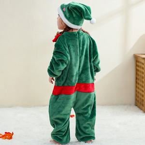 Michley 2025 Offre Spéciale Thème <span class=keywords><strong>De</strong></span> Noël Costume Enfants Barboteuse Costume <span class=keywords><strong>Renne</strong></span> Elk et Santa Rôle Garderie avec Chapeau Queue Ceinture 0-36M - Product Image 3