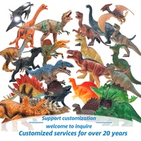 Figur Mainan Dinosaurus Edukatif Plastik Warna-warni Kustom Model Hewan Kit Mainan Mirip Asli ShunZhanToys Model 1005-2 Unisex Segala Usia