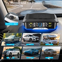 Capteur TPMS universel à énergie solaire, montage sur pare-brise, pression et de la température des,pour toutes les voitures