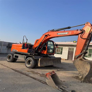 Excavadora de ruedas Doosan de Corea original, excavadora pequeña de 15 toneladas dh150 dh150w dh210, excavadoras usadas en buenas condiciones - Product Image 6