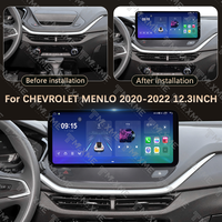 Lecteur DVD de voiture 12,3 pouces pour CHEVROLET MENLO 2020-2022, navigation GPS, CarPlay sans fil, système d'exploitation Android, autoradio DSP, stéréo automobile