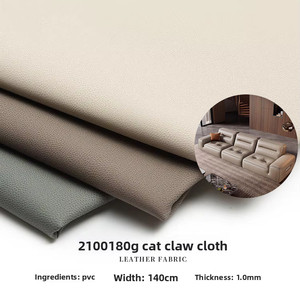 Tissu en cuir synthétique PVC souple et rigide de 1,0 mm résistant à l'abrasion pour <span class=keywords><strong>matelas</strong></span>, coussins et meubles (canapé) - Tissu anti-griffures pour chats - Product Image 1