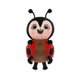 Petit jouet en peluche CPC personnalisé <span class=keywords><strong>de</strong></span> 15cm pour bébé <span class=keywords><strong>coccinelle</strong></span> en coton PP en coton pour anniversaire porte-clés inclus - Product Image 1
