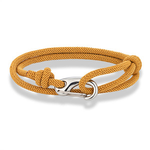 <span class=keywords><strong>Bracelet</strong></span> double couche en <span class=keywords><strong>maille</strong></span> milanaise minimaliste, acier inoxydable, fermoir mousqueton, réglable, style corde nautique, pour couple - Grande Vente - Product Image 2