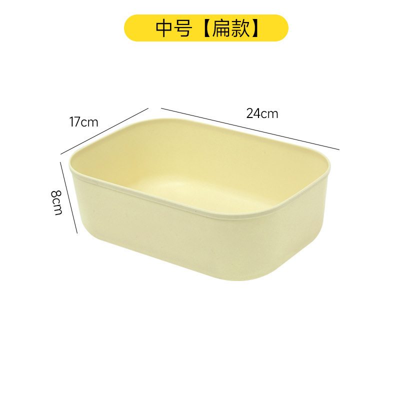 Medium-sized, flat style [no lid]