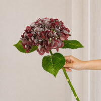 Fleur artificielle d'hortensia hawaïen réaliste en gros, tige unique, fleur naturelle pour la décoration de mariages, de maisons et d'événements