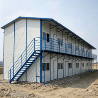Casa Prefabricada de Lujo Tipo K, Pequeña, para Campamentos de Trabajadores, Oficina Personalizada, Contenedor Modular Prefabricado, Hecha de Panel Sándwich