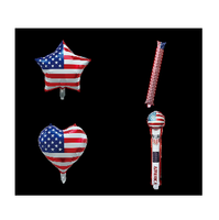 Premium Großhandel Feiertagsgeschenke Sortierte USA-Flaggen-förmige Unabhängigkeitstag-Themen Aufblasbare Ballons für Partygeschenke