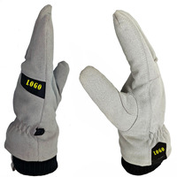 Gants de sport en cuir de vachette d'usine OEM résistants aux coupures et chauffants de sécurité pour les travaux de manutention de métal et de soudage.