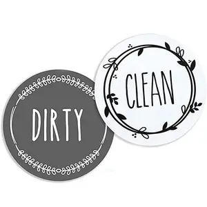 Maglory Amazon Hot Dishwasher Magnet Clean Dirty Sign Indicator Double Sided Dishwasher Fridge Magnet Plate for Kitchen Organize