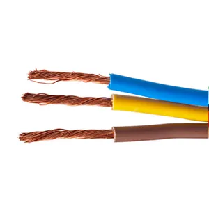 Copper Stranded Wire pvc Electrical Cable 5x16 3x2.5mm2 3x1.5mm2