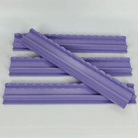 Supports de tuiles de mahjong en bois massif, poussoirs ondulés festonnés, lot de 4, personnalisables en couleur/taille/épaisseur/forme, coffret, Mahjong américain