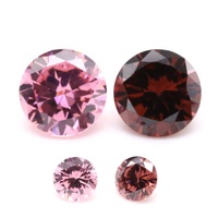 Offre Spéciale Fabricants : Zircons Cubiques Ronds de 0,9 mm à 3 mm, Couleur Rhodolite, Traités Thermiquement pour Bijoux Fins