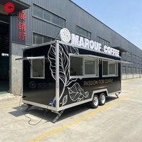 Cogsun OEM Chariot alimentaire carré, conception personnalisable, 4m, 5m, 6m, Camion de restauration mobile sur mesure pour fromage, pizza, hot-dogs, burgers, frites et snacks
