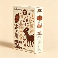 Boîte d'emballage en papier personnalisée pour café et céréales, pour céréales de petit-déjeuner pour adultes et enfants, flocons d'avoine raffinés en boîte