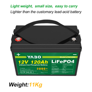 Fabricant YABO Cellule cylindrique écologique lfp lifepo4 batterie au lithium-ion 12.8v 120ah au lithium - Product Image 4