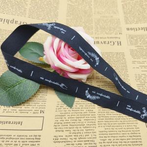 Cinta de algodón personalizada con logotipo personalizado, cintas de algodón satinado de grogrén, decorativas de floristería para envolver regalos - Product Image 2