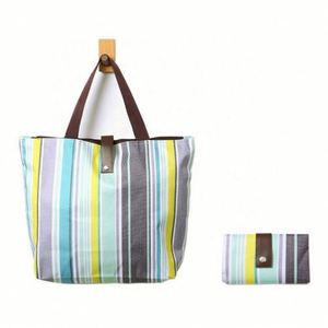 Sac de plage et de courses personnalisé en tissu Oxford 600D écologique, réutilisable, portable, pliable, imperméable, avec bandoulière - Product Image 1