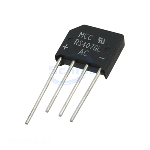 4-SIP, RS-4L In Stock RS407GL-BP Buy Electronics Components Online BRIDGE RECT 1PHASE 1KV 4A RS-4L Diodes - Product Image 1