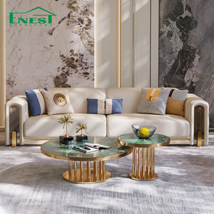 लक्जरी यूरोपीय लिविंग रूम मॉड्यूलर सोफे विला आधुनिक डिजाइनर फर्नीचर सेट - Product Image 3