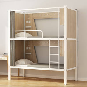 <span class=keywords><strong>Lit</strong></span> superposé moderne pour auberge <span class=keywords><strong>de</strong></span> jeunesse et dortoir scolaire, avec cadre en fer épaissi et renforcé, haute et basse, pour usage commercial - Product Image 4