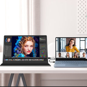 Monitor HDR portabel 15.6 inci, ponsel pintar Gaming & Xbox/Switch/PS4, tampilan ekstender Laptop untuk perjalanan - Product Image 4