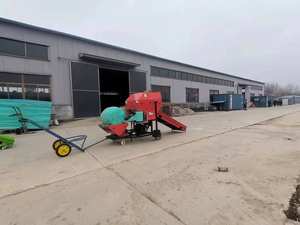 Nieuwe Automatische Ronde Balenpersmachine Voor Maïsstengels En Grasvoedercompressie Met Motor En Motor Voor De Productie Van Hooi Op De Boerderij - Product Image 2