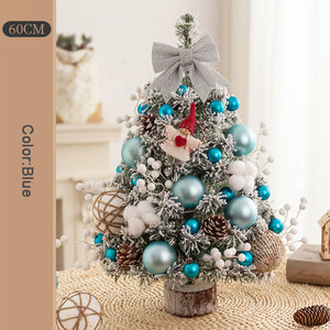 60cm Decor <b>Christmas</b> <b>Tree</b> 24inch <b>Table</b> <b>Christmas</b> <b>Tree</b> Set with Bow Tie Ball Pine Cone Glitter Ball Artificial Mini Xmas <b>Tree</b> - Product Image 4