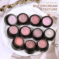 Gel de construction professionnel nude camouflage sans HEMA, effet gelée, pour extension d'ongles UV/LED, à retirer par trempage, pour salon de manucure