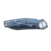 Couteaux de survie auto-développé Portable m390 lame Flipper TC4 poignée EDC cadre verrouillage couteau pliant