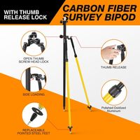 Trípode de Aluminio para Topografía con Liberación Rápida para Prisma, GPS, Estación Total, GNSS, Marca OEM, Garantía de 6 Meses