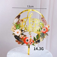 Individueller Acryl-Cake-Topper UV-Bedruckt Personalisierter Name Logo Cake-Topper für Geburtstag Babyparty Dekoration Großhandel