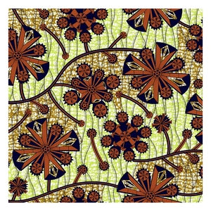 Venta al por mayor de tela de cera real, taparrabos de algodón, patrón de flores, cera africana, sombreros para fiesta y boda - Product Image 2