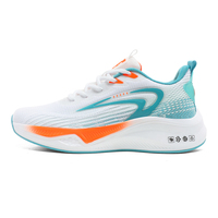 Chaussures de sport légères pour hommes, personnalisables avec logo, idéales pour la gym, le tennis et la course à pied, baskets blanches tendance pour l'extérieur, fabrication sur mesure.