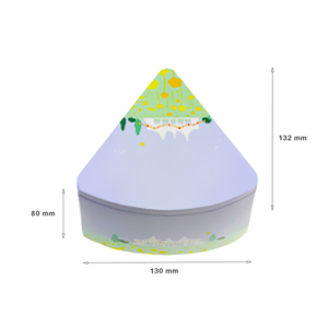 Tùy chỉnh 60-độ ARC hình quạt tins 6 kết hợp vào vòng tinplate Hộp quà tặng Trà kẹo hình tam giác kim loại có thể fan hâm mộ hình hộp thiếc - Product Image 3