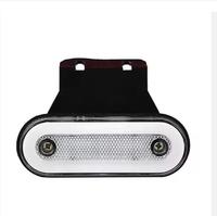 Feux de position latéraux pour camion 12V 24V Feux de remorque à LED Réflecteur RV Bus Camper Van Feux de dégagement Rouge Blanc Ambre avec support