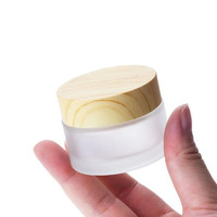 Pot en verre à large ouverture 5g 10g 15g 20g 30g 50g 100g, contenant cosmétique rond, pots en verre pour crème avec couvercles noirs et argentés